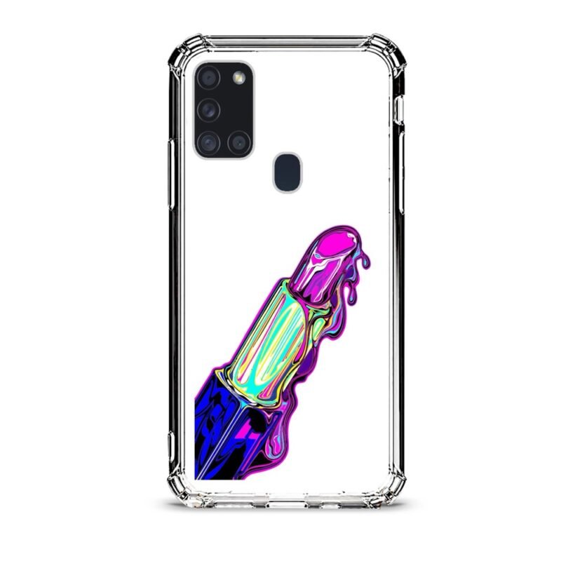 Lipstick θήκη διάφανη & σχέδιο  d1059 γιά Galaxy A21S