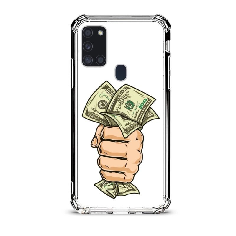 Money θήκη διάφανη & σχέδιο  d1060 γιά Galaxy A21S