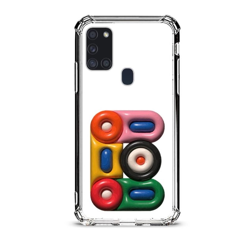 3d shapes θήκη διάφανη & σχέδιο  d1064 γιά Galaxy A21S
