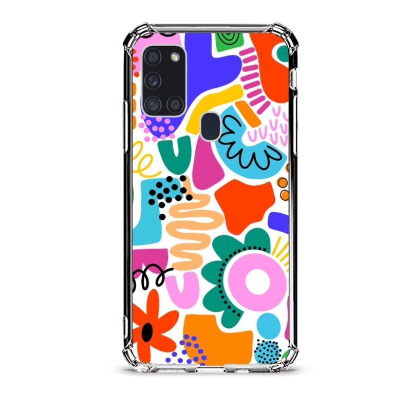 Shapes θήκη διάφανη & σχέδιο  d1072 γιά Galaxy A21S