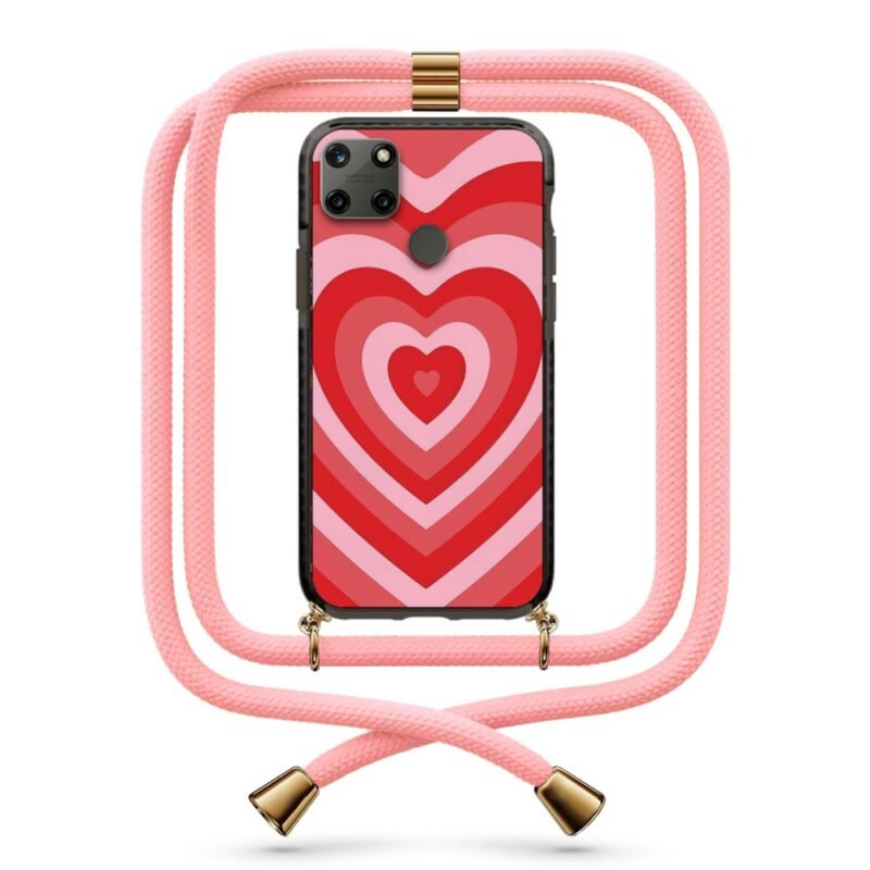Heart illusion θήκη με κορδόνι & σχέδιο 9887 για Realme C25Y
