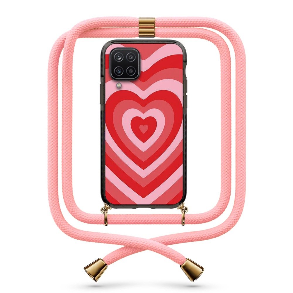 Heart illusion θήκη με κορδόνι & σχέδιο 9887 για Galaxy A12