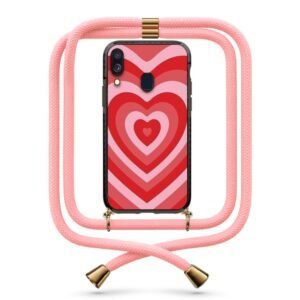Heart illusion θήκη με κορδόνι & σχέδιο 9887 για Galaxy A40