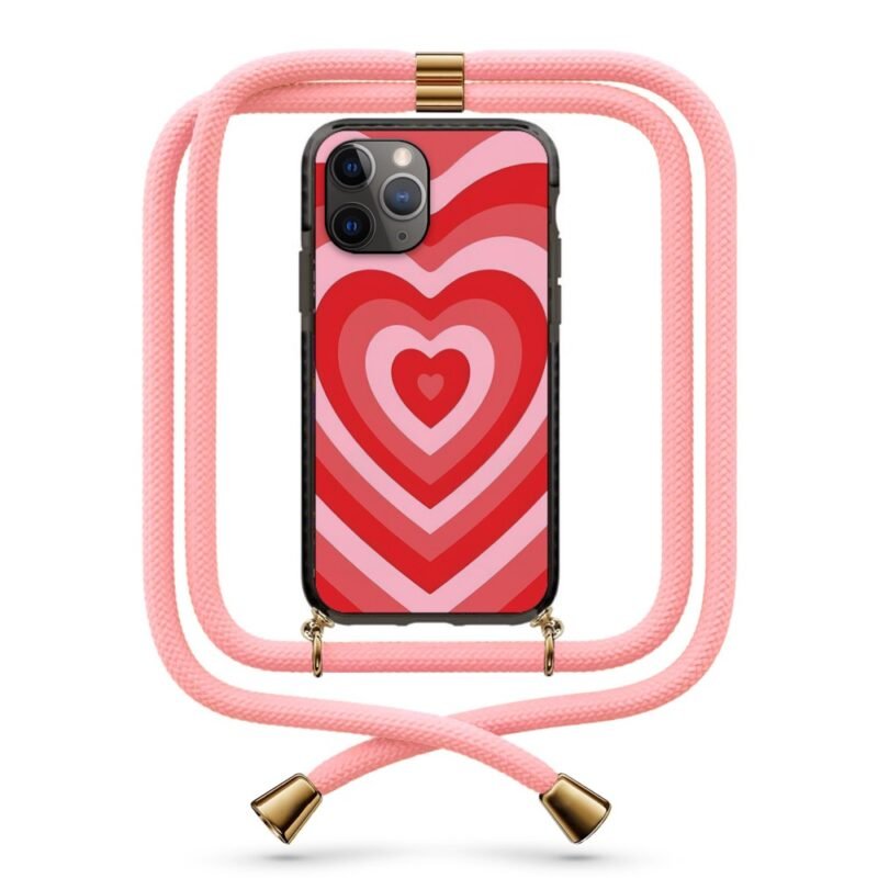 Heart illusion θήκη κινητού με κορδόνι 9887 γιά iPhone 11 Pro