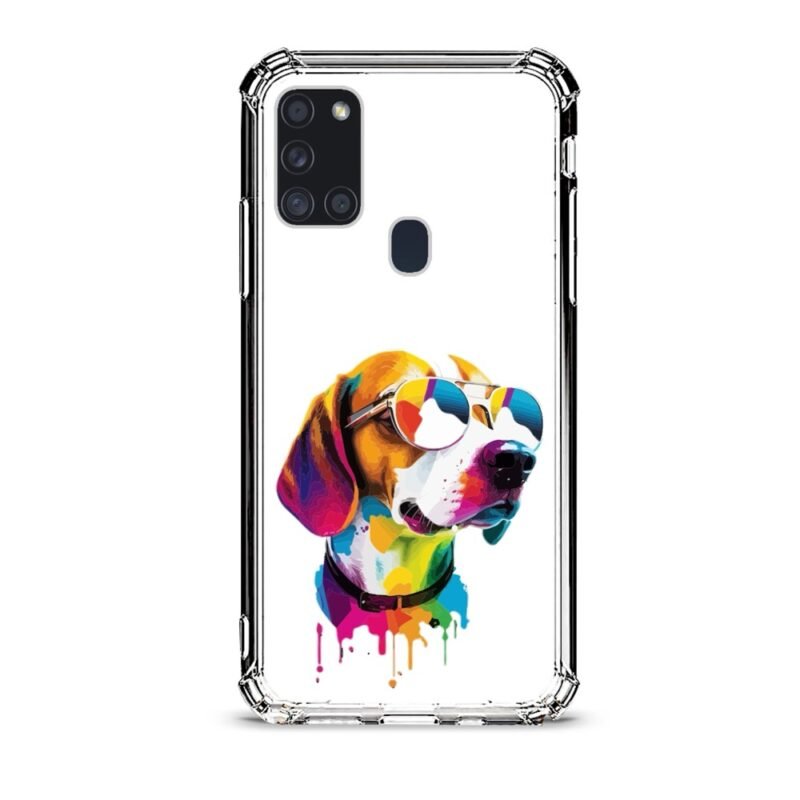 Colorful dog θήκη διάφανη & σχέδιο  d1081 γιά Galaxy A21S