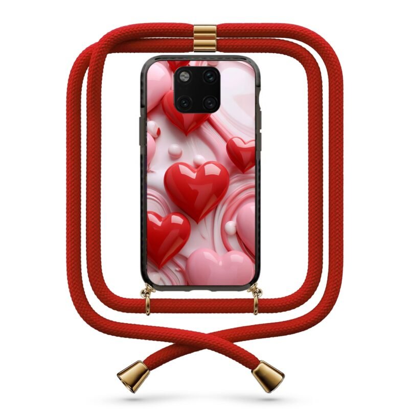 Hearts θήκη με κορδόνι & σχέδιο 9801 για Huawei Mate 20 Pro