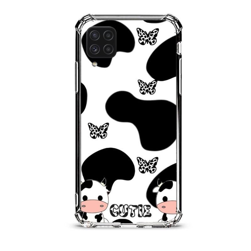 Cow print θήκη διάφανη & σχέδιο  d1077 γιά Galaxy A22 4G