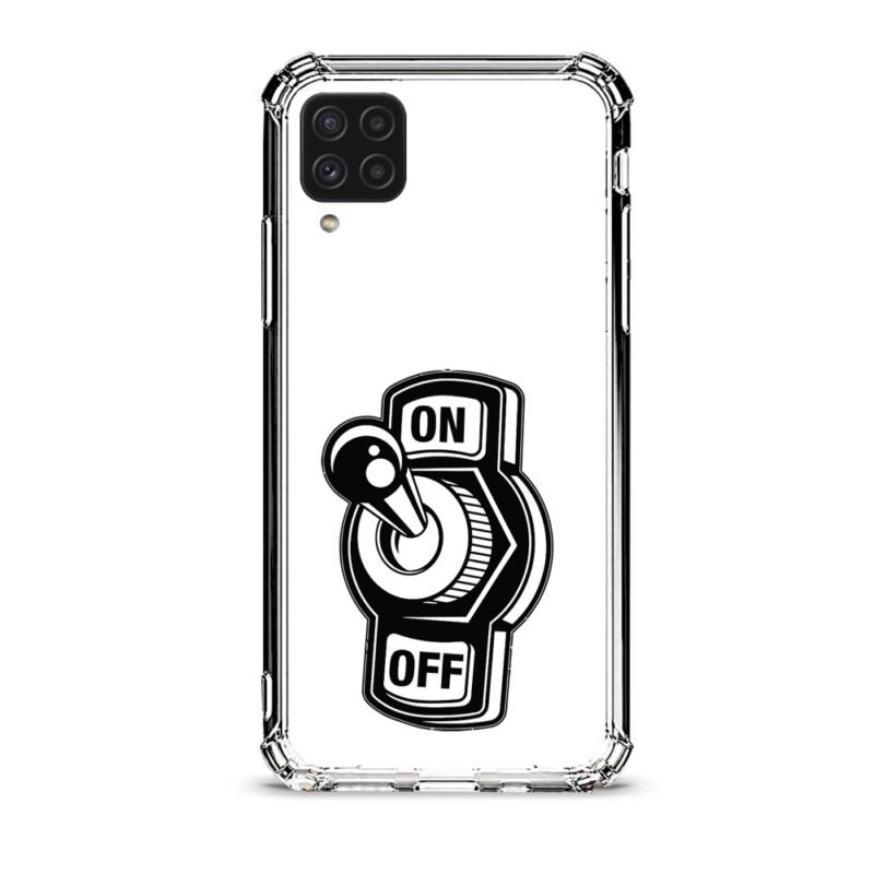 On off switch θήκη διάφανη & σχέδιο  d1124 γιά Galaxy A22 4G