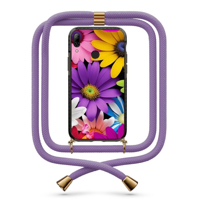 Flowers θήκη με κορδόνι & σχέδιο 9796 για Huawei P Smart 2019