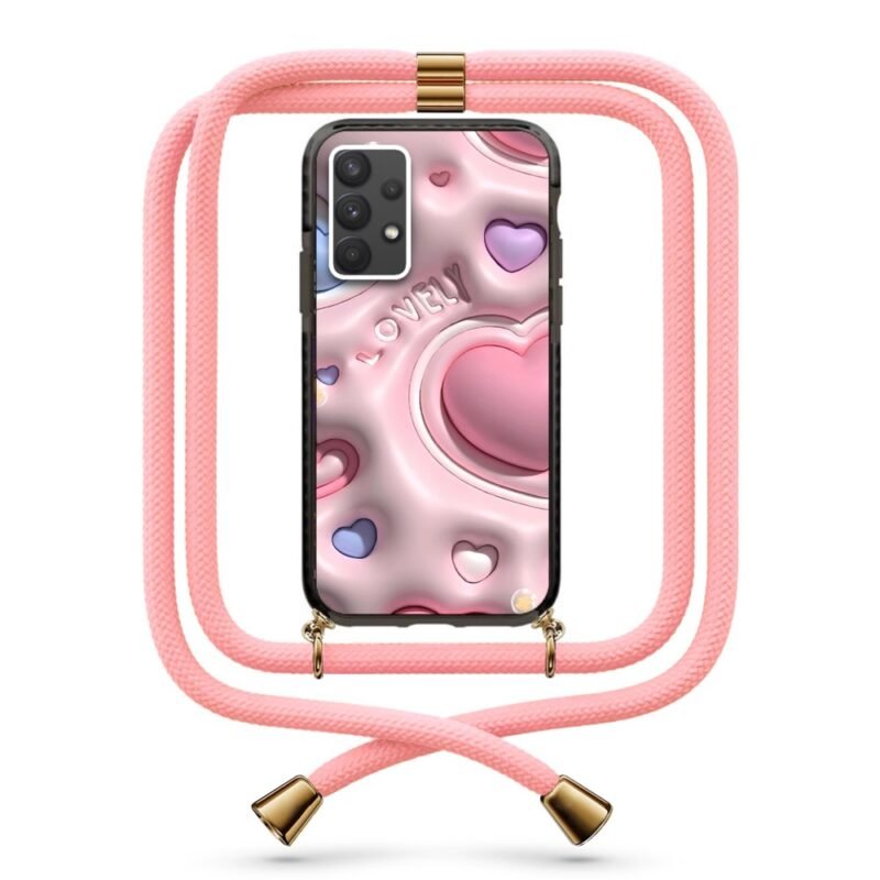 3d hearts θήκη με κορδόνι & σχέδιο 9889 για Galaxy A32 4G