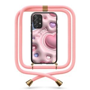 3d hearts θήκη με κορδόνι & σχέδιο 9889 για  Galaxy A72