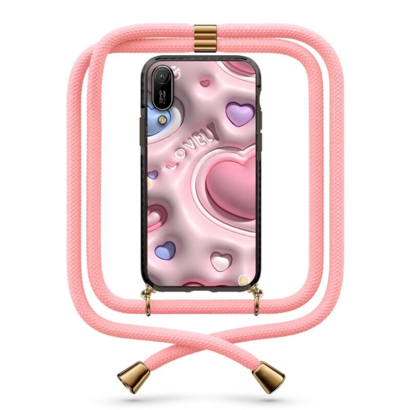 3d hearts θήκη με κορδόνι & σχέδιο 9889 για Huawei Y6 2019