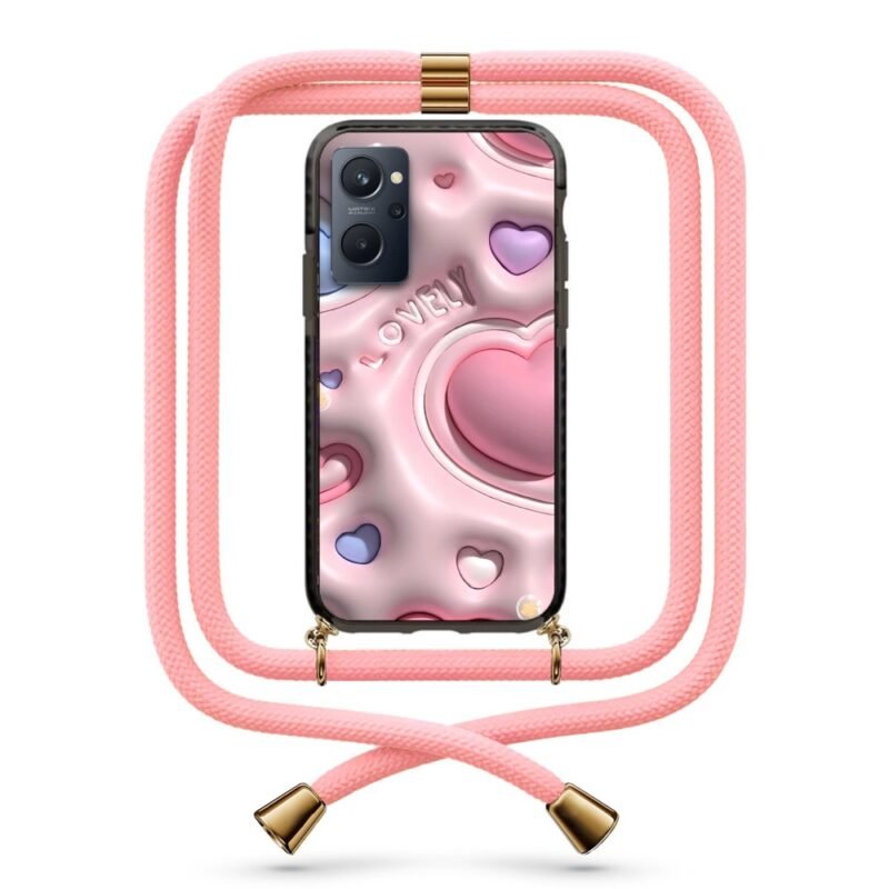 3d hearts θήκη με κορδόνι & σχέδιο 9889 για Realme 9i