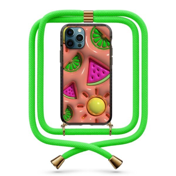 3d fruits θήκη κινητού με κορδόνι 9824 γιά iPhone 12 Pro Max