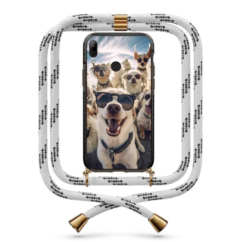 Sunglass dogs θήκη με κορδόνι & σχέδιο 9832 για Huawei P Smart 2019