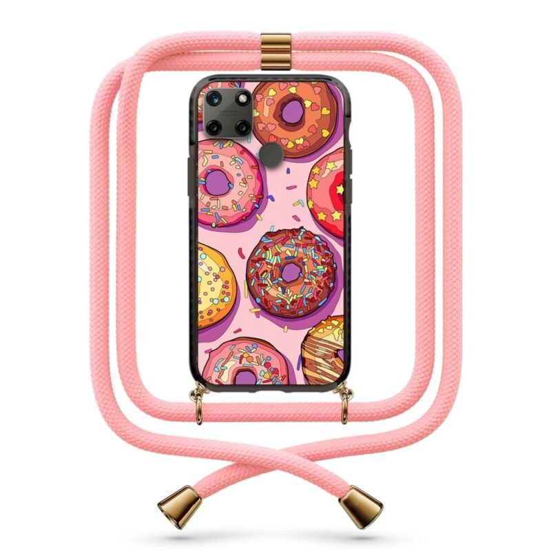 Donuts θήκη με κορδόνι & σχέδιο 9891 για Realme C25Y