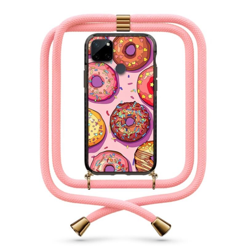 Donuts θήκη με κορδόνι & σχέδιο 9891 για Realme C21Y