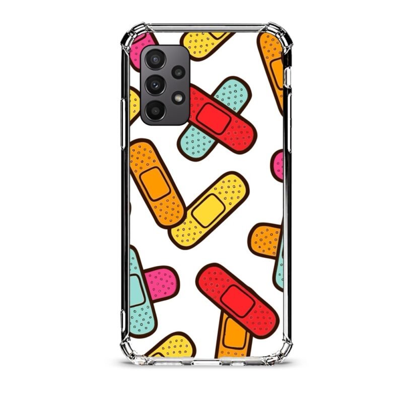 Patch pattern θήκη διάφανη & σχέδιο  d1099 γιά Galaxy A23