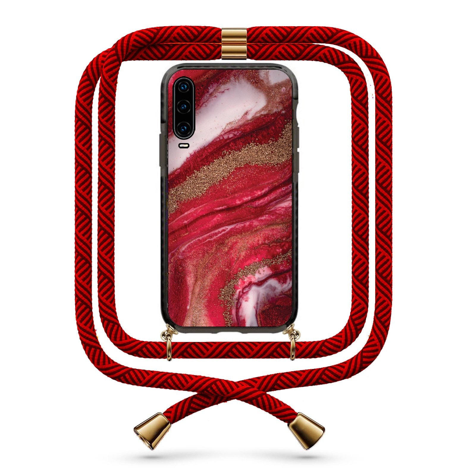 Marble θήκη με κορδόνι & σχέδιο 9805 για Huawei P30