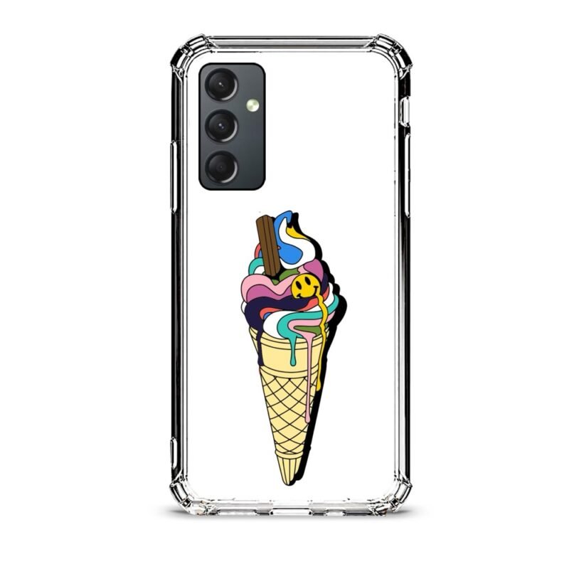 Ice cream θήκη διάφανη & σχέδιο  d1042 γιά Galaxy A24