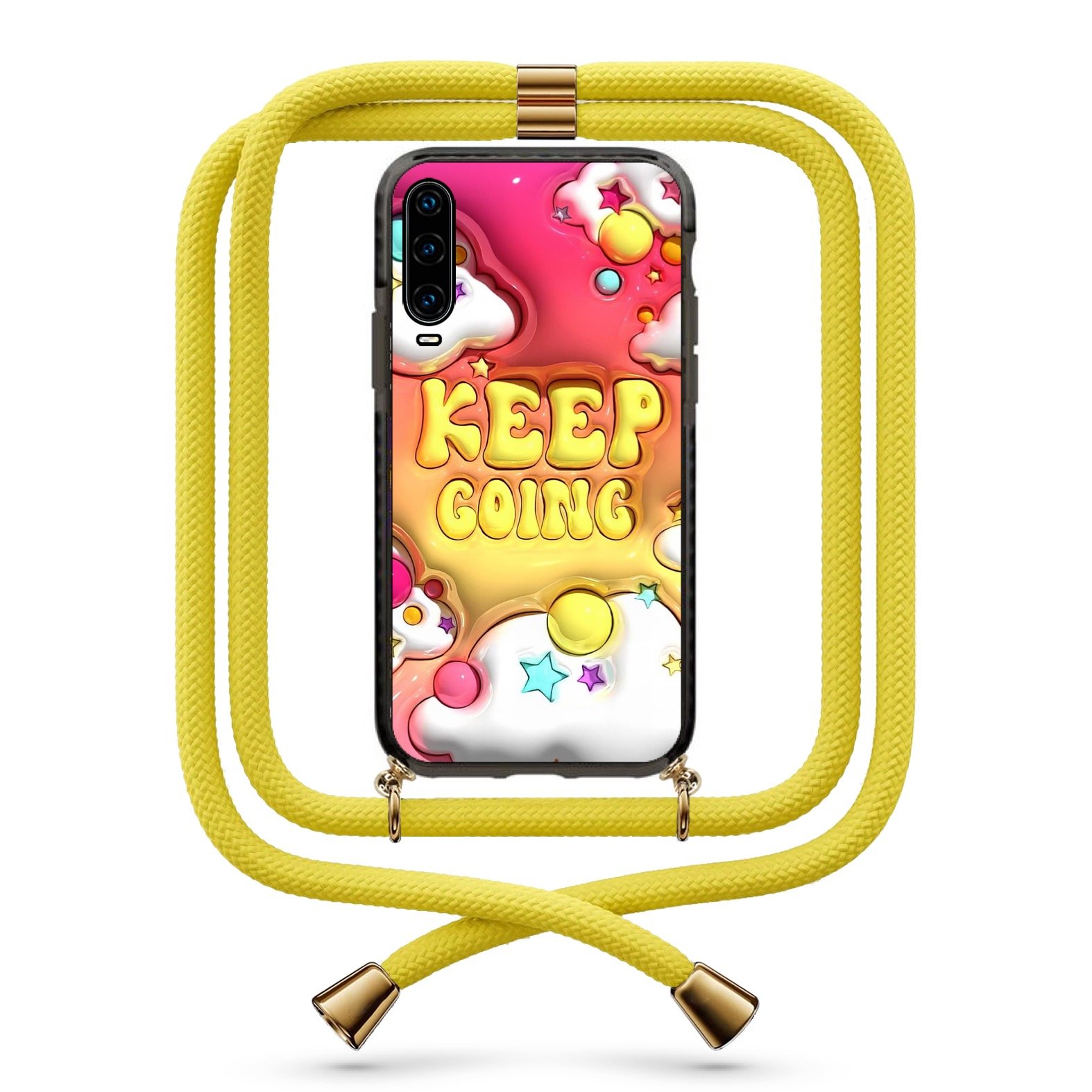 Keep going θήκη με κορδόνι & σχέδιο 9816 για Huawei P30