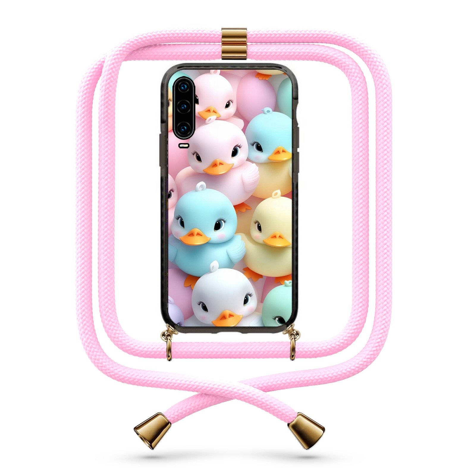 Ducks θήκη με κορδόνι & σχέδιο 9822 για Huawei P30
