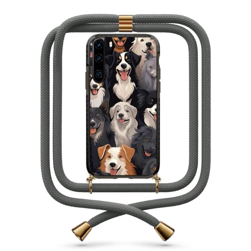 Dogs θήκη με κορδόνι & σχέδιο 9807 για Huawei P30 Pro
