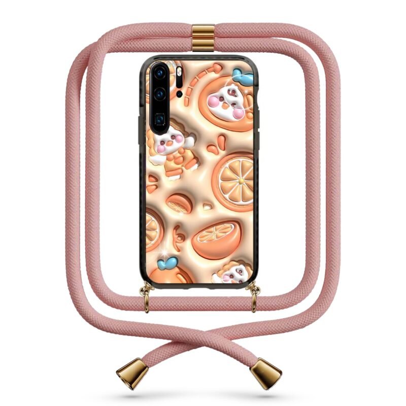 3d fruit bird θήκη με κορδόνι & σχέδιο 9831 για Huawei P30 Pro
