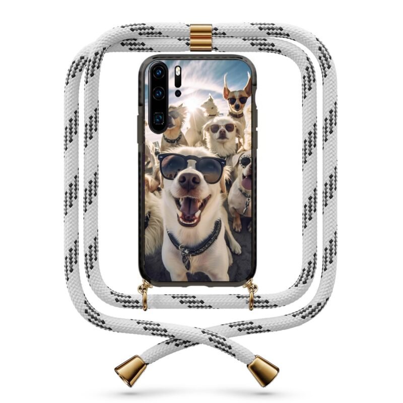 Sunglass dogs θήκη με κορδόνι & σχέδιο 9832 για Huawei P30 Pro