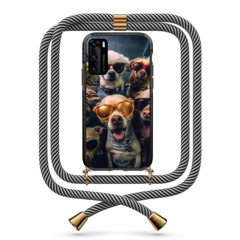 Dogs θήκη με κορδόνι & σχέδιο 9799 για Huawei P40