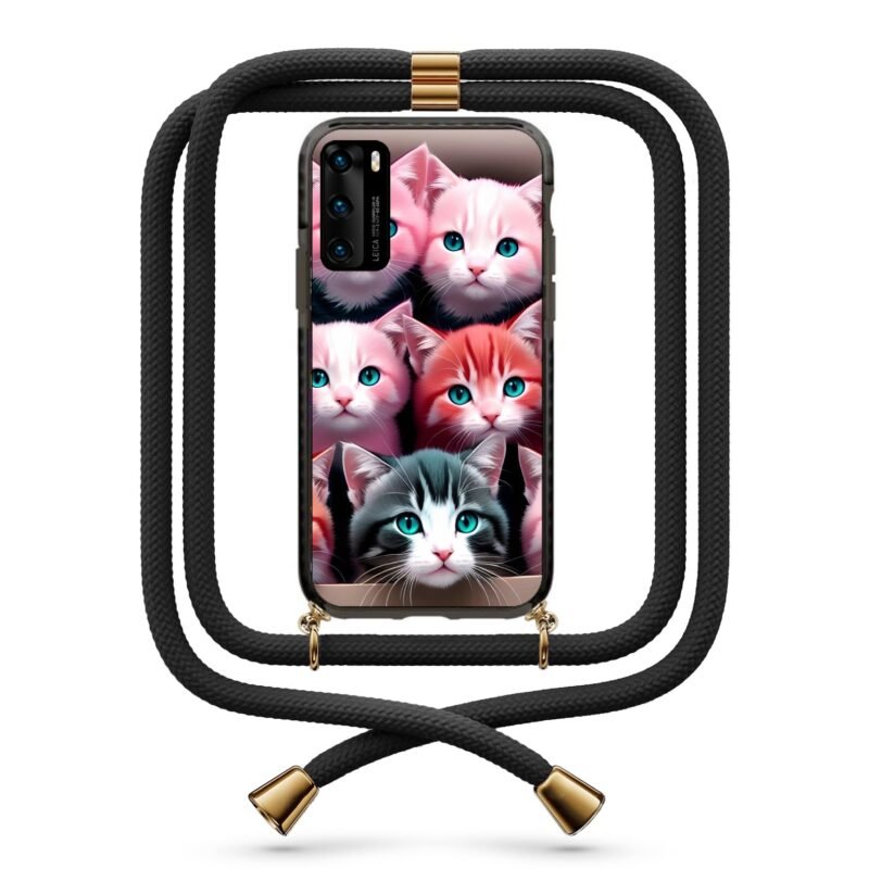 Cats θήκη με κορδόνι & σχέδιο 9835 για Huawei P40