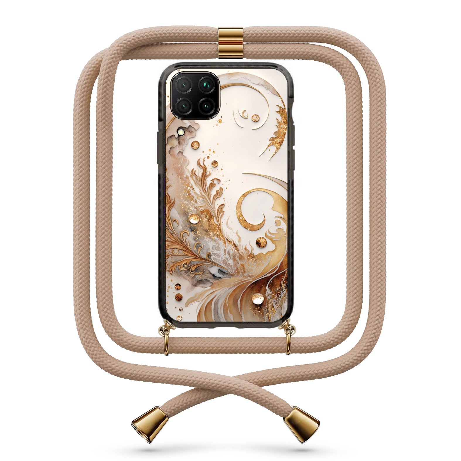 Abstract θήκη με κορδόνι & σχέδιο 9812 για Huawei P40 Lite