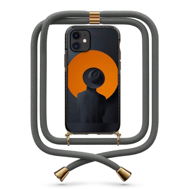 Man observing θήκη κινητού με κορδόνι 9894 γιά iPhone 12