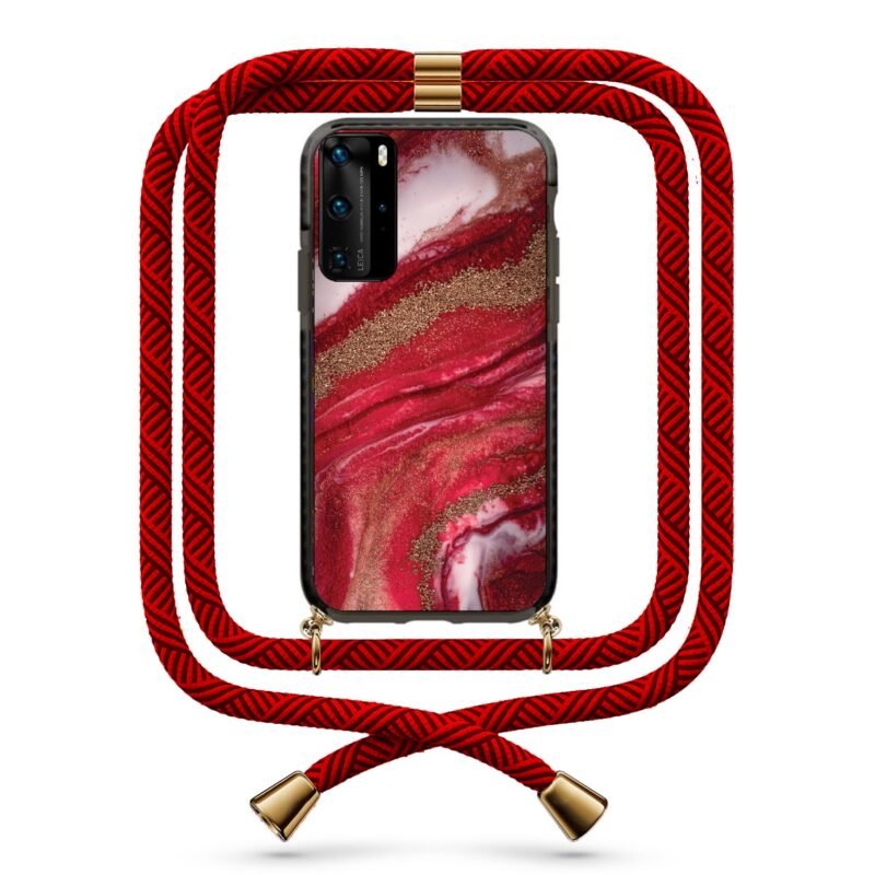 Marble θήκη με κορδόνι & σχέδιο 9805 για Huawei P40 Pro