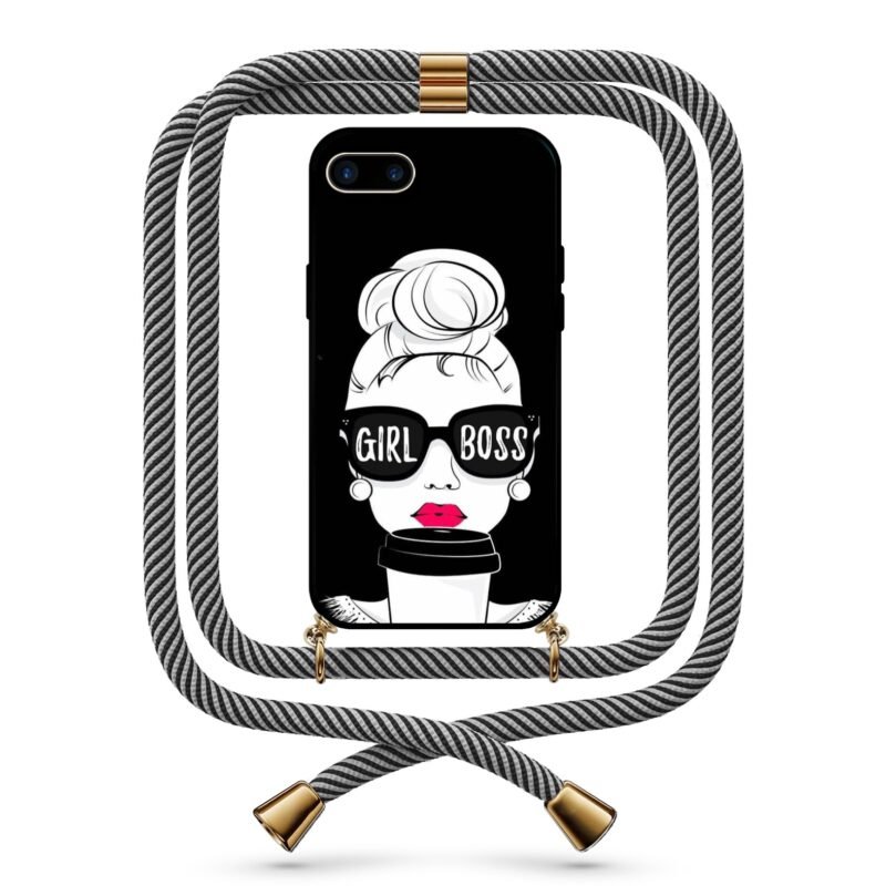 Girl boss θήκη κινητού με κορδόνι 9760 γιά iPhone 7 Plus /8 Plus
