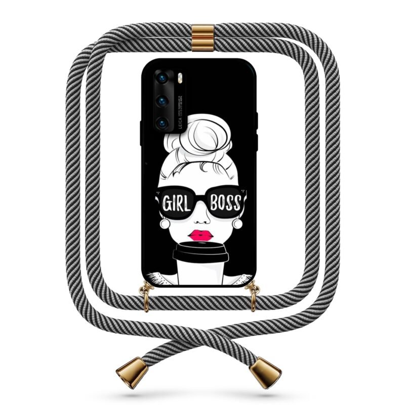 Girl boss θήκη με κορδόνι & σχέδιο 9760 για Huawei P40