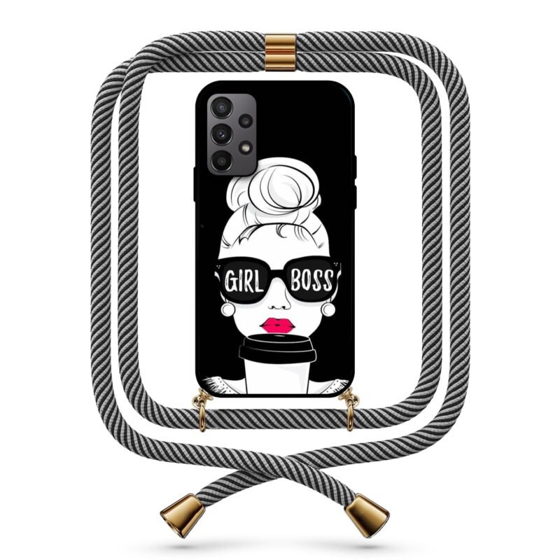 Girl boss θήκη με κορδόνι & σχέδιο 9760 για Galaxy A23
