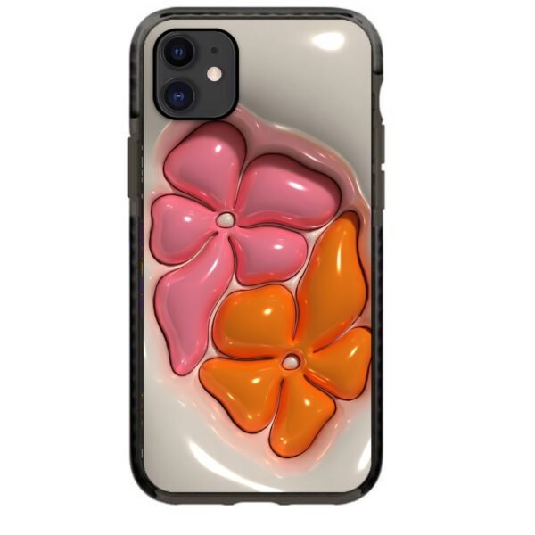 3d double flower θήκη κινητού 91787 γιά iPhone 11