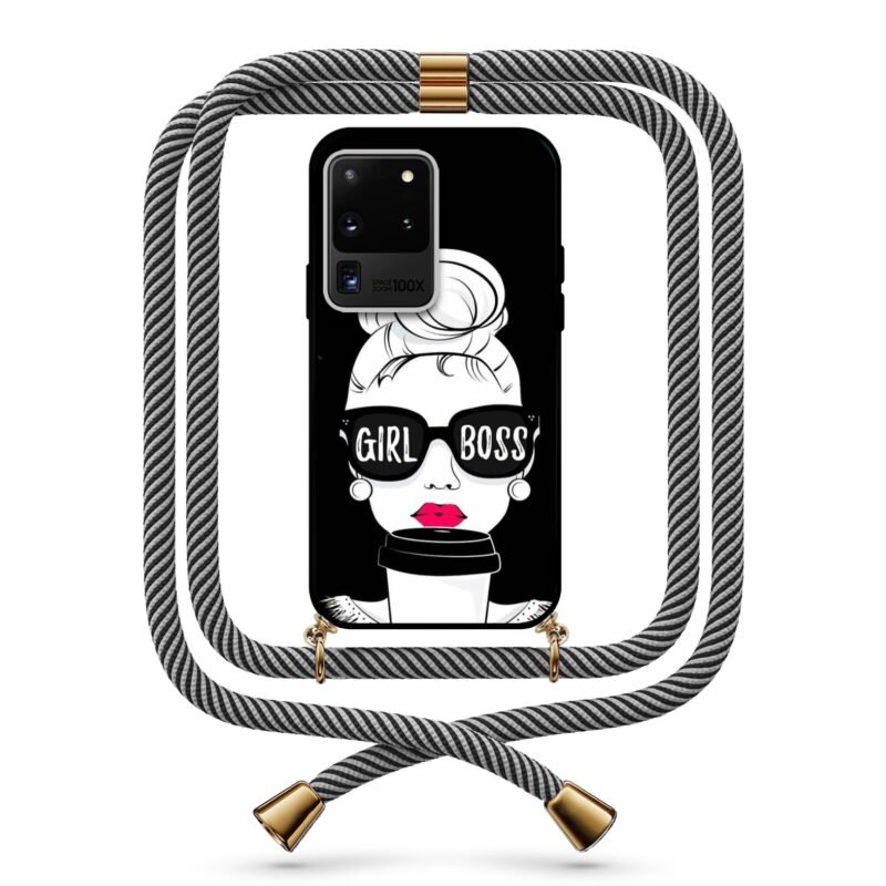 Girl boss θήκη με κορδόνι & σχέδιο 9760 για  Galaxy S20 Ultra