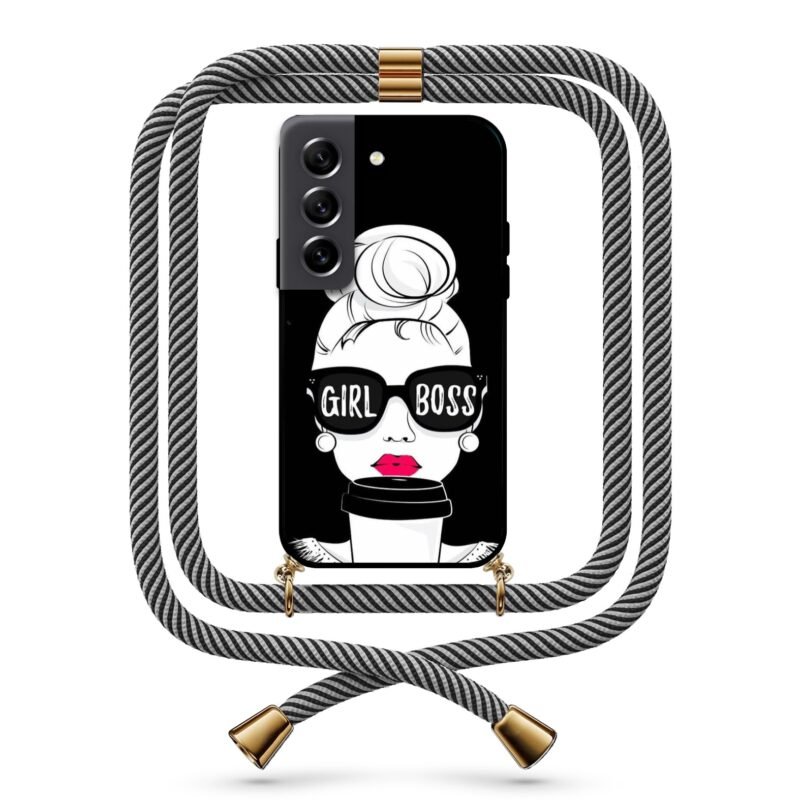 Girl boss θήκη με κορδόνι & σχέδιο 9760 για  Galaxy S21