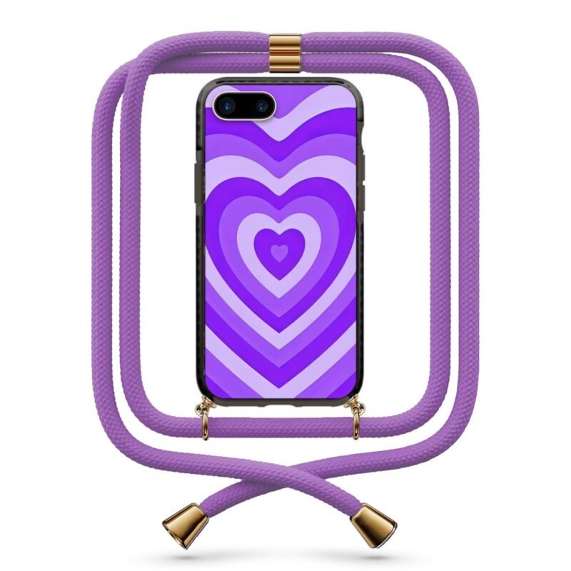 Heart illusion θήκη κινητού με κορδόνι 9841 γιά iPhone 7 Plus /8 Plus