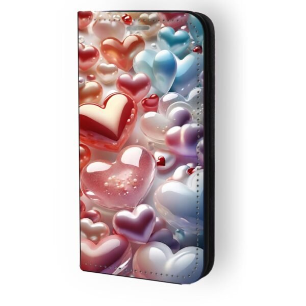 Θήκη book με σχέδιο hearts 91768 για iPhone 12 Pro Max