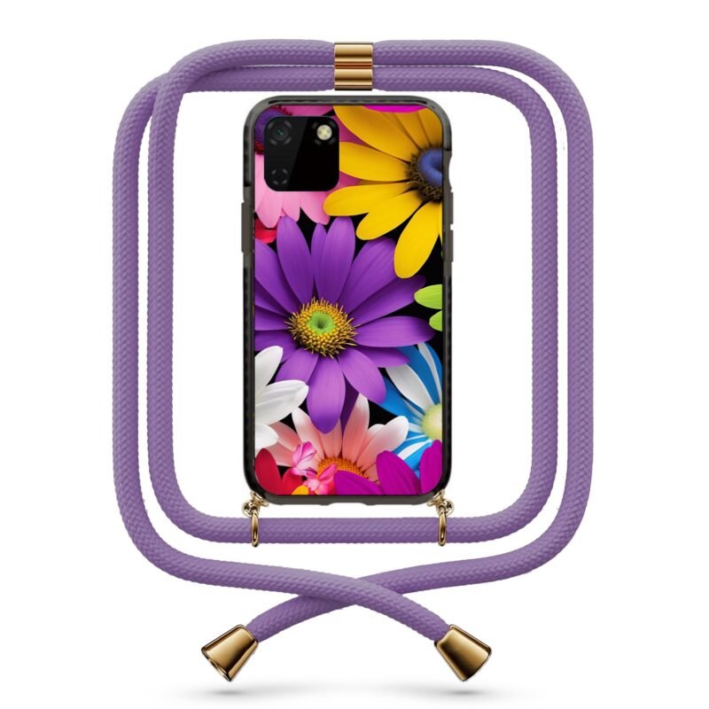 Flowers θήκη με κορδόνι & σχέδιο 9796 για Huawei Y5P 2020