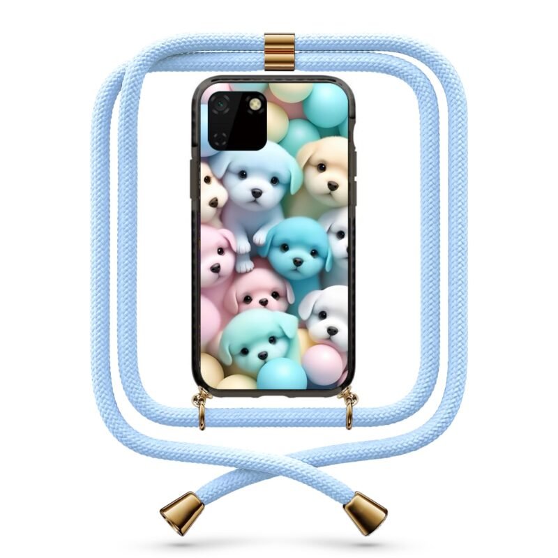 Puppies θήκη με κορδόνι & σχέδιο 9827 για Huawei Y5P 2020