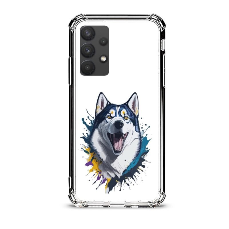 Wolf θήκη διάφανη & σχέδιο  d1021 γιά Galaxy A32 4G