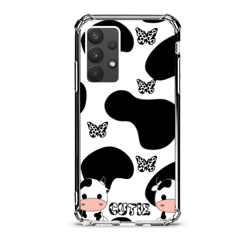 Cow print θήκη διάφανη & σχέδιο  d1077 γιά Galaxy A32 4G