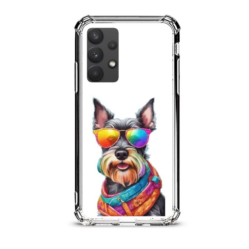 Sunglasses dog θήκη διάφανη & σχέδιο  d1080 γιά Galaxy A32 4G