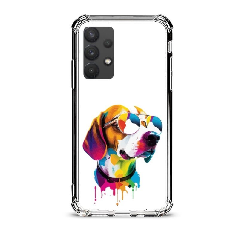 Colorful dog θήκη διάφανη & σχέδιο  d1081 γιά Galaxy A32 4G