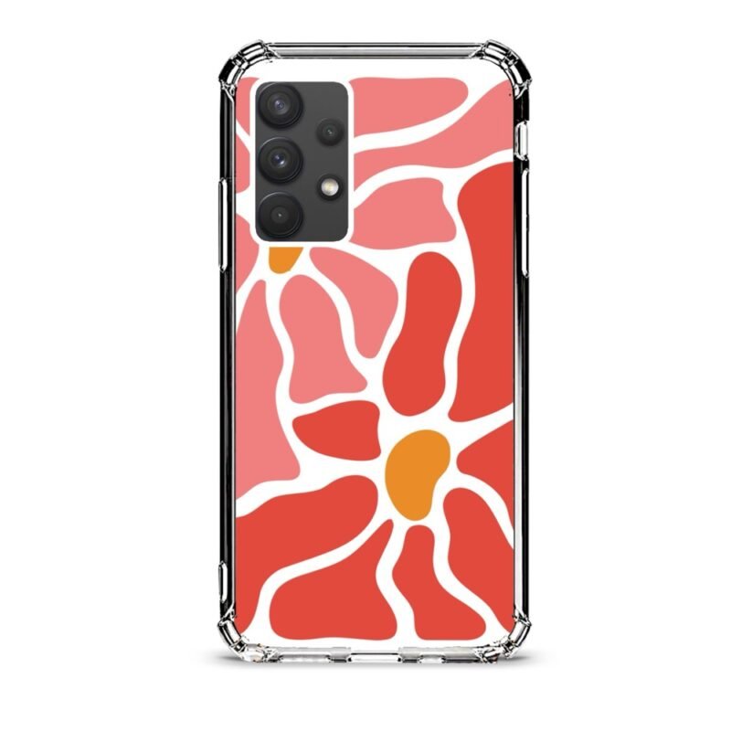 Flowers θήκη διάφανη & σχέδιο  d1087 γιά Galaxy A32 4G