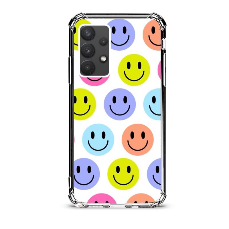 Smiley faces θήκη διάφανη & σχέδιο  d1088 γιά Galaxy A32 4G